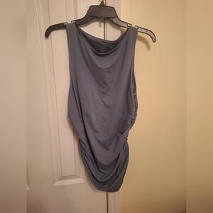 Girlfriend Collective Women’s Sleeveless Ruched Tank Top - Light Blue